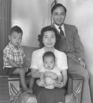 Rev. and Mrs. Yamasato with two children